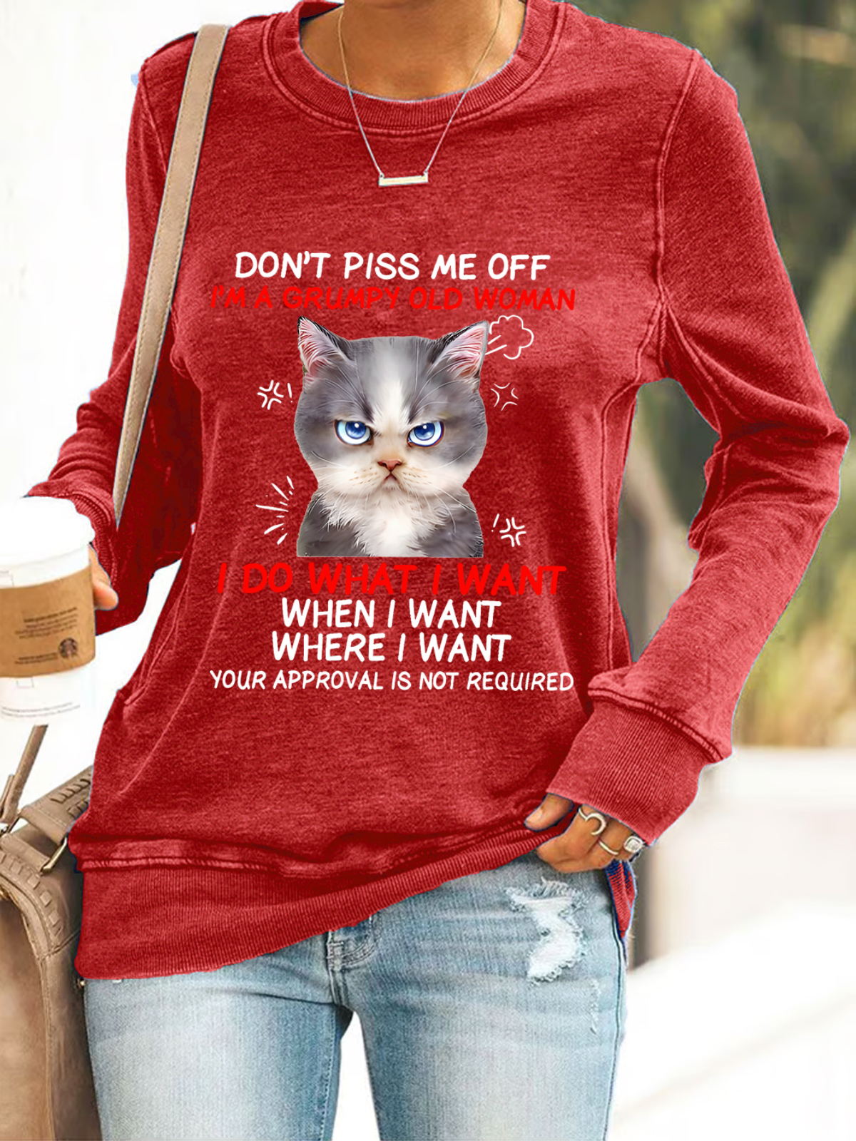 Don't Piss Me Offi'm A Grumpy Old Casual Sweatshirt