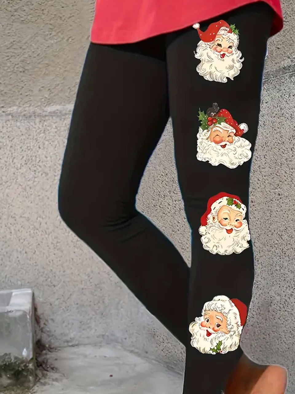 Santa Claus printed leggings