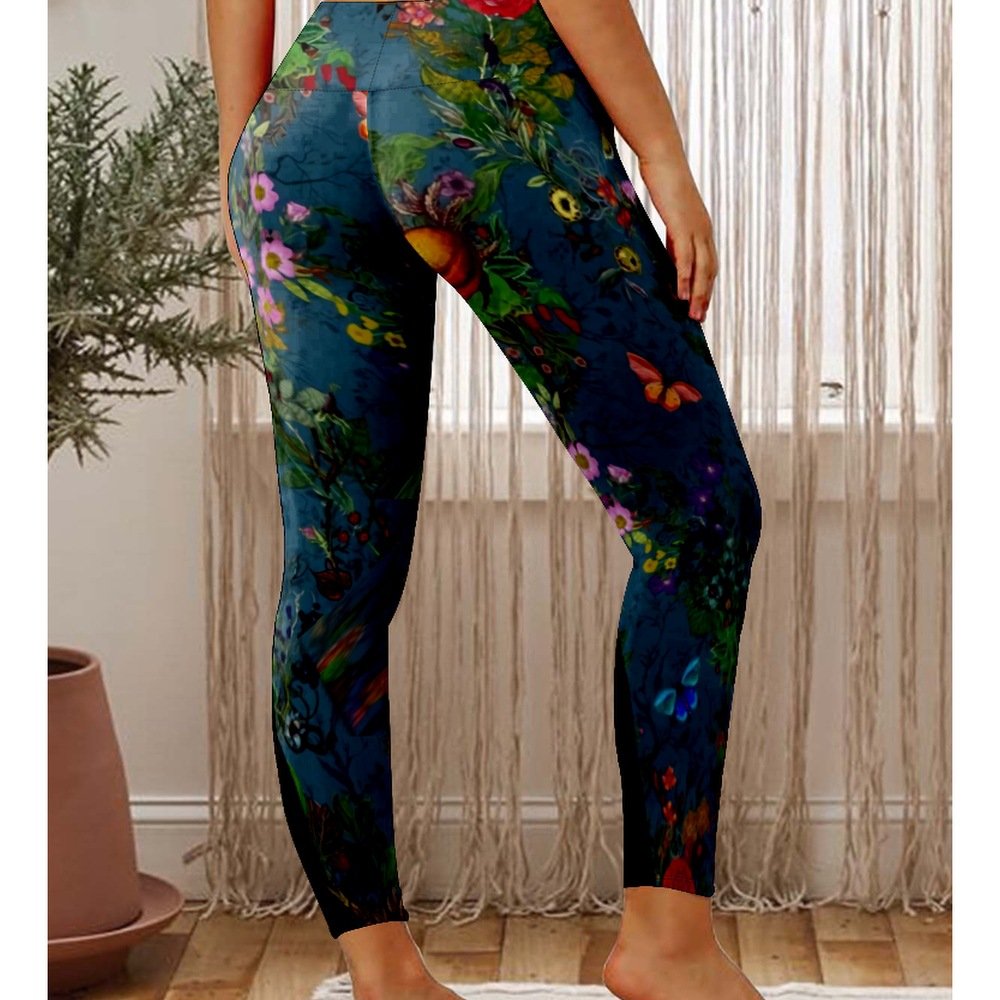 Tight Casual Floral Leggings