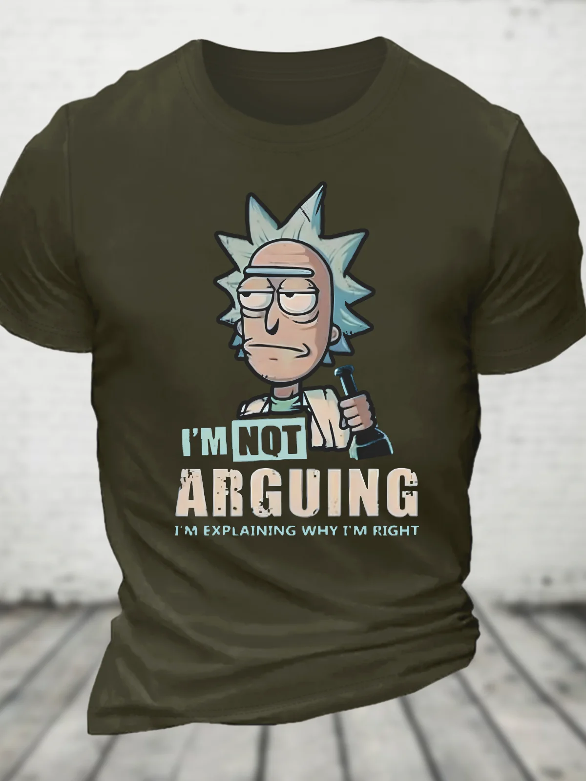 Rick Sanchez Drunker Im Not Arguing Im Explaining Why Im Right Cotton T-Shirt