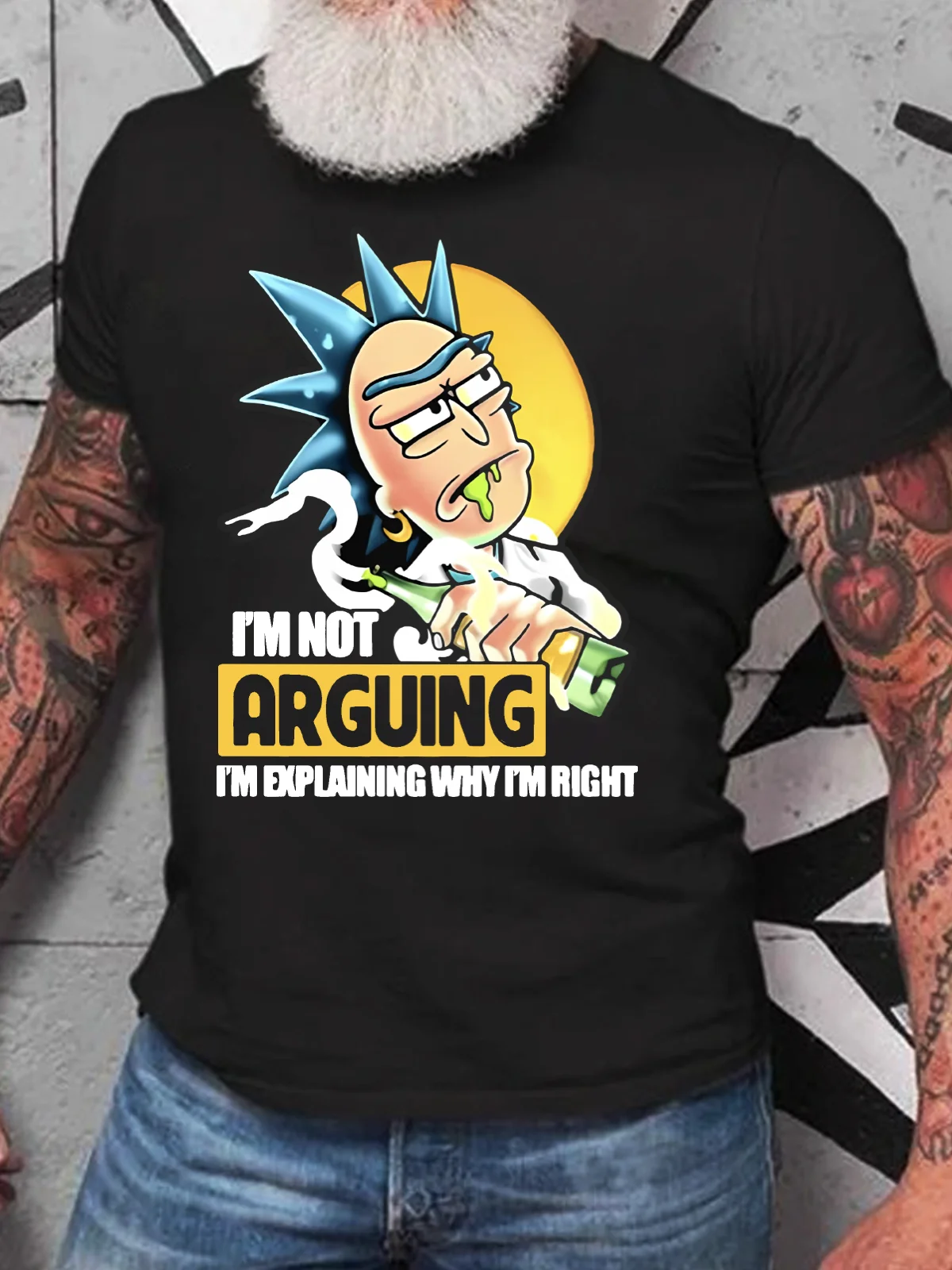 Rick Sanchez Drunker Im Not Arguing Im Explaining Why Im Right Cotton T-Shirt