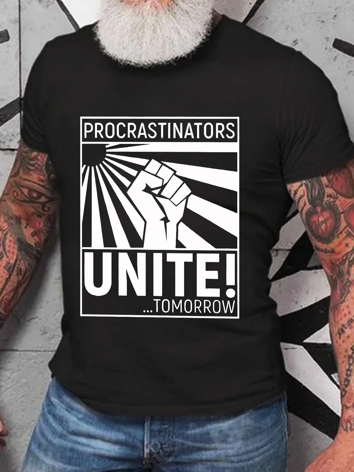 Procrastinators Unite! ...Tomorrow Cotton T-shirt