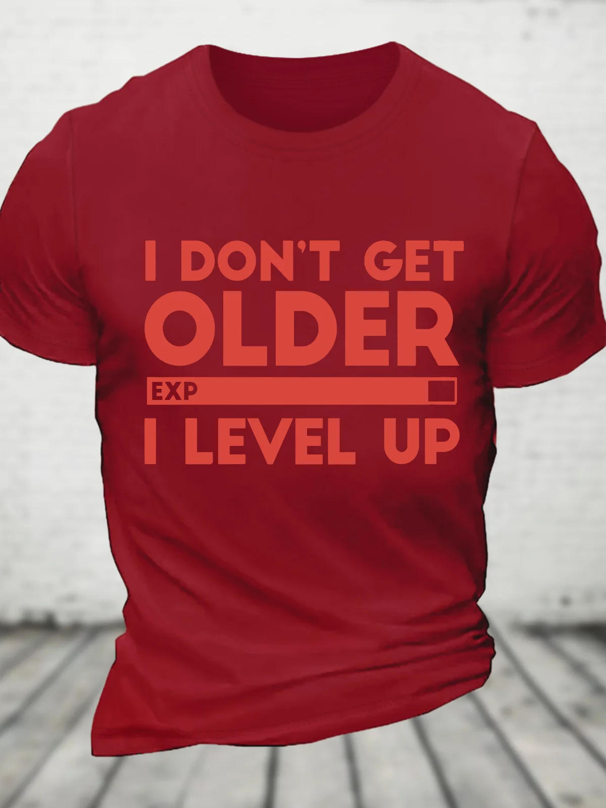 I Don't Get Older I Level Up Cotton T-Shirt