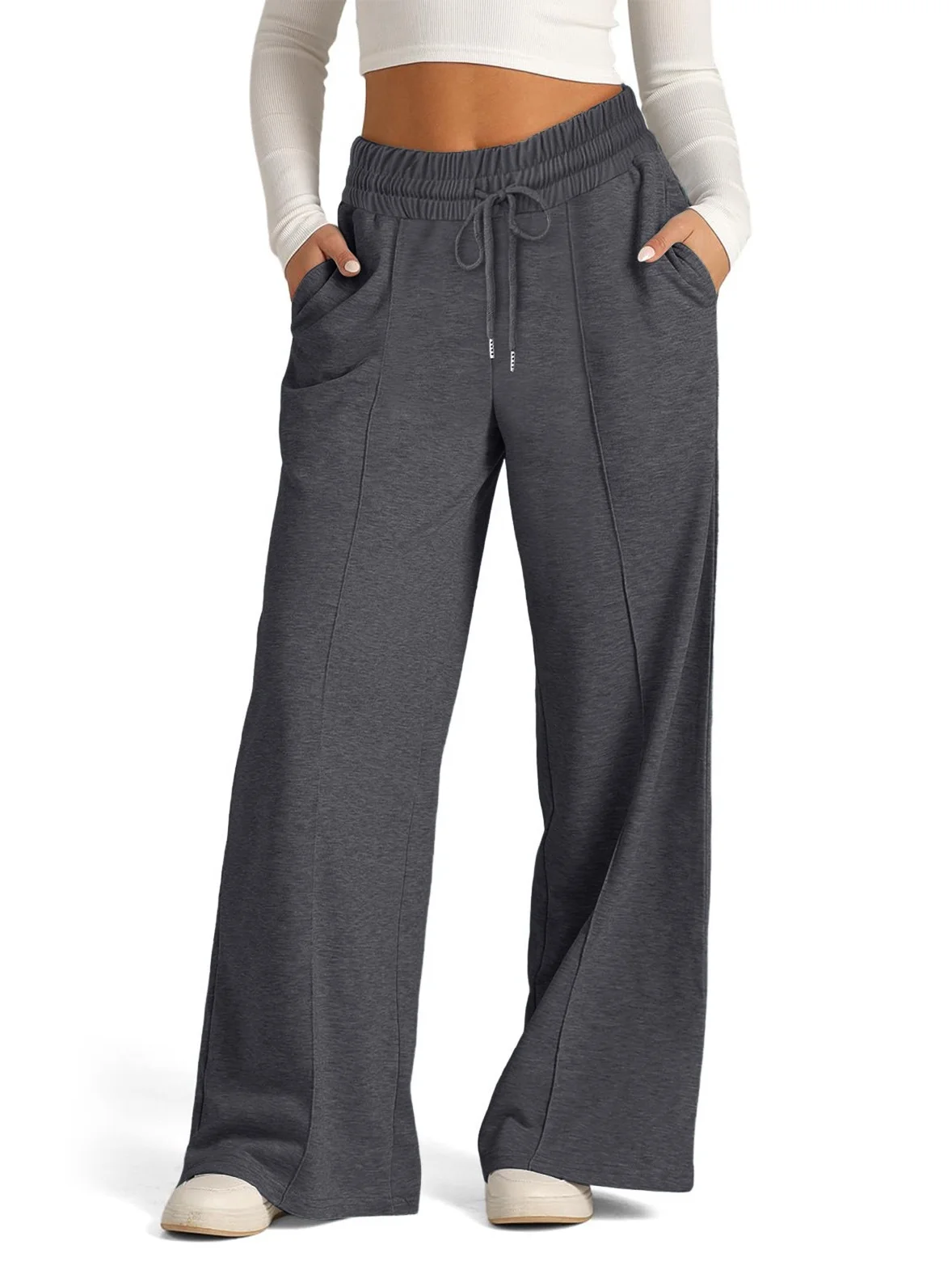 Jersey Plain Casual Pants