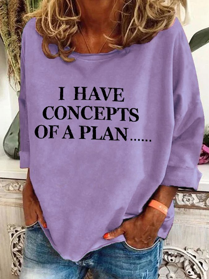 Funny Debate 2024 I Have Concepts Of A Plan… Casual Sweatshirt