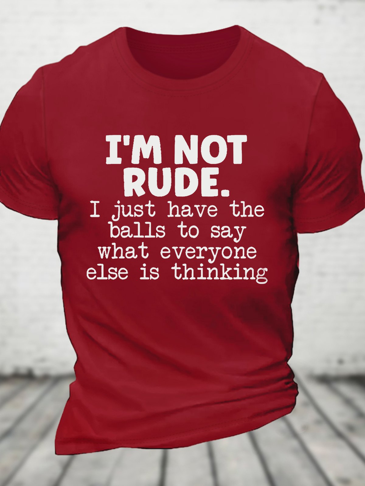 I'm Not Rude Cotton T-shirt