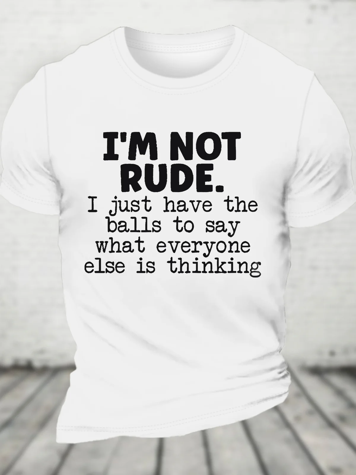 I'm Not Rude Cotton T-shirt