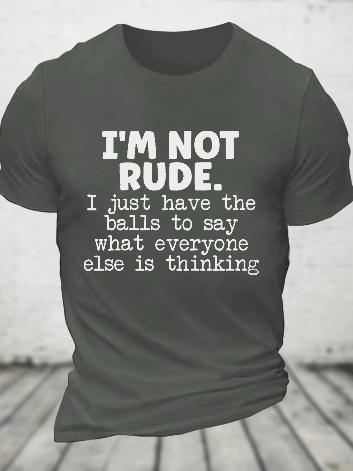 I'm Not Rude Cotton T-shirt