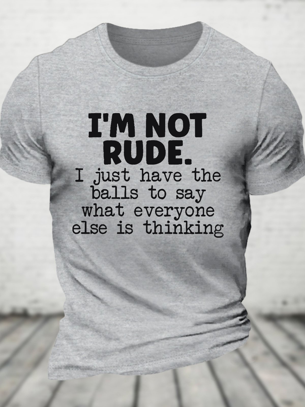 I'm Not Rude Cotton T-shirt