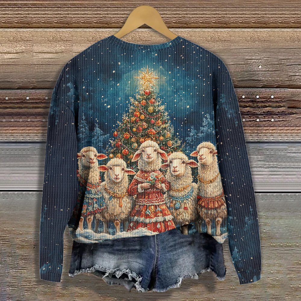 Christmas tree Christmas Animal Loose Casual Sweater