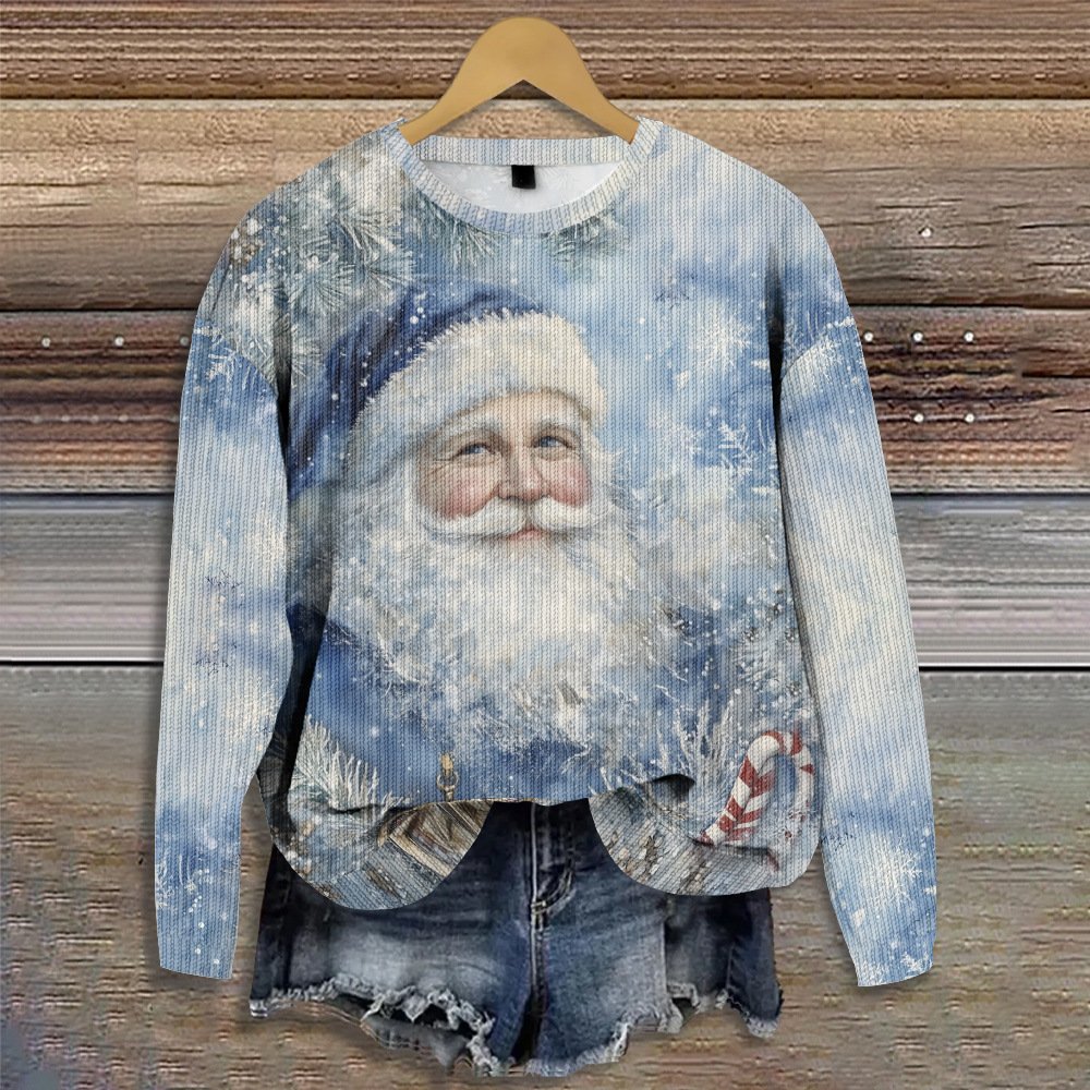 Christmas Santa Claus Knitted Christmas Casual Sweater