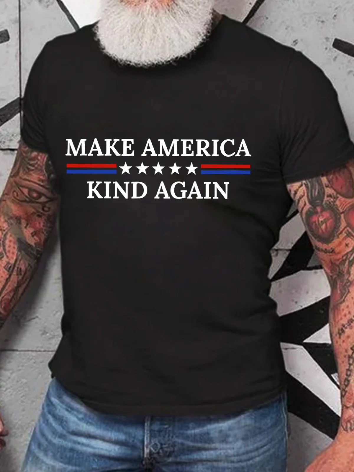 Make America Kind Again Cotton T-Shirtw