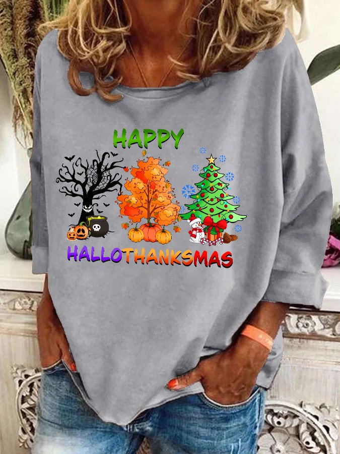 Hallothanksmas Casual Sweatshirt