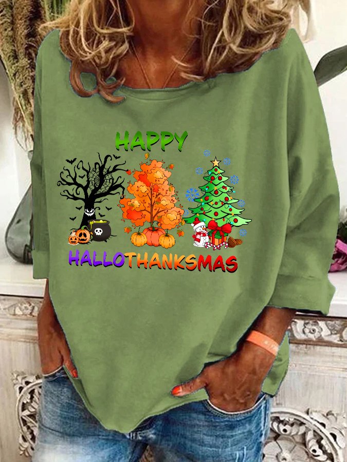 Hallothanksmas Casual Sweatshirt