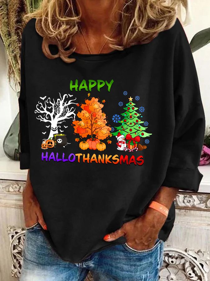 Hallothanksmas Casual Sweatshirt