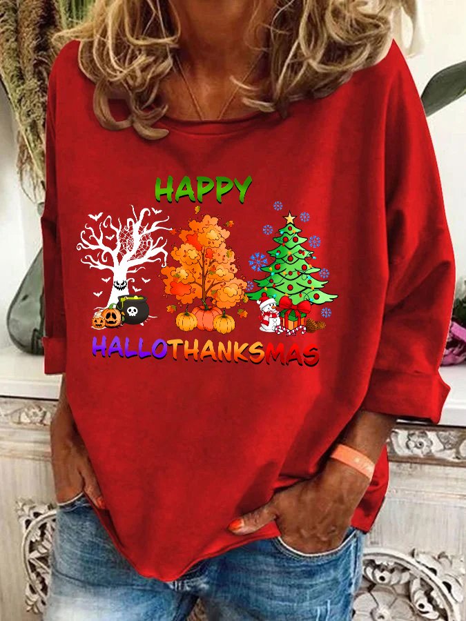 Hallothanksmas Casual Sweatshirt