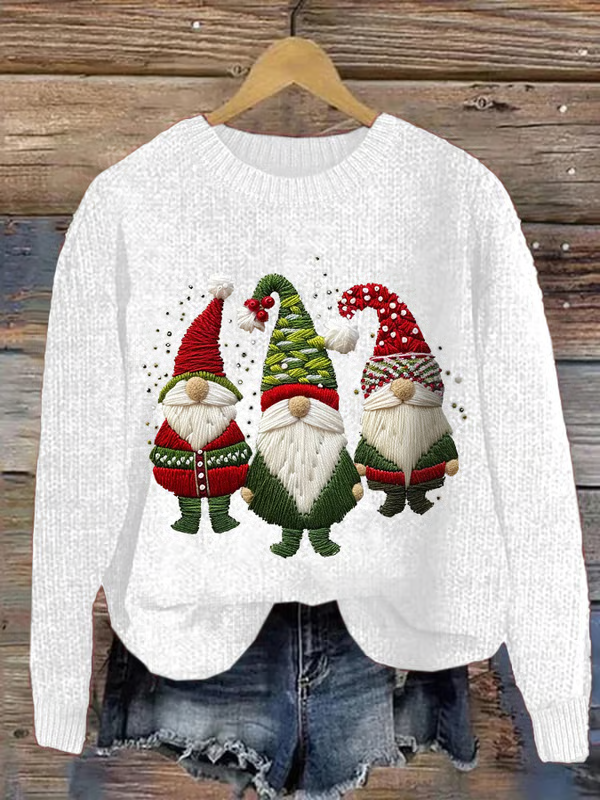 Women's Christmas Print Crew Neck Sweatshirt