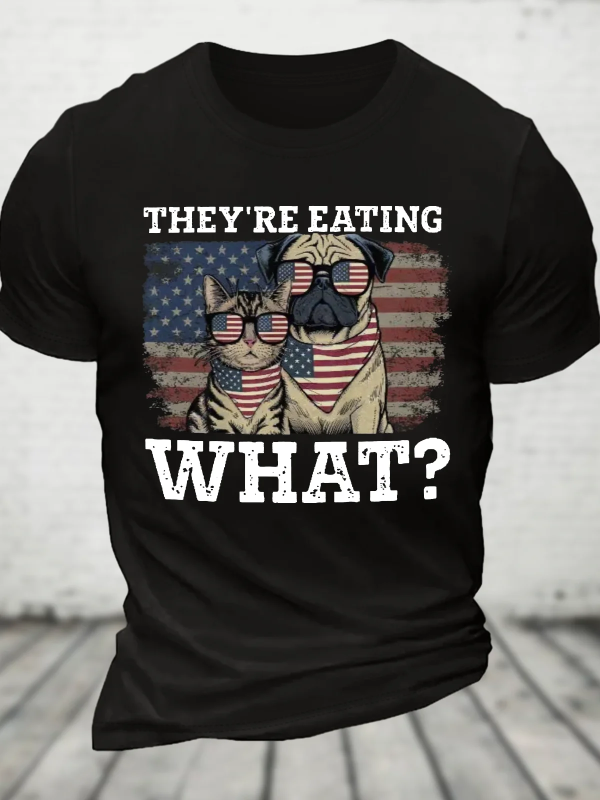 They're Eating The Dogs Cats Pets Save Our Pets Trump 2024 Cotton T-Shirt