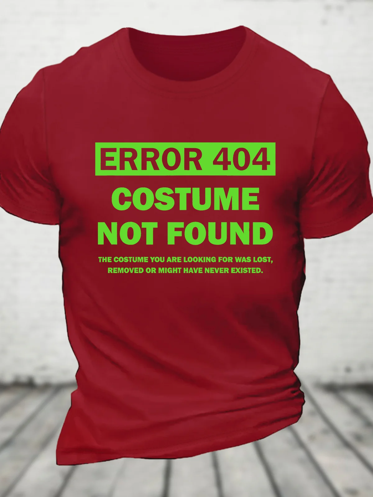 Error 404 Costume Not Found Cotton T-shirt