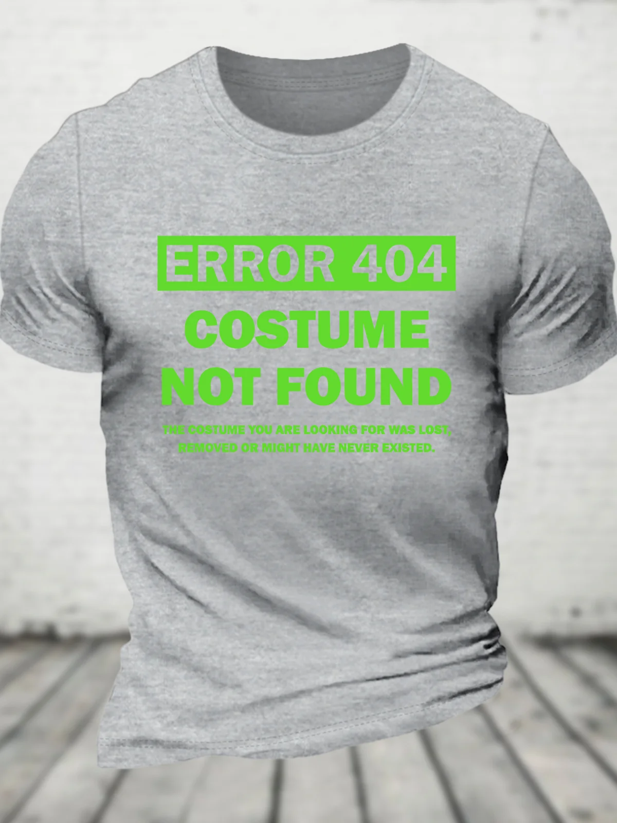 Error 404 Costume Not Found Cotton T-shirt