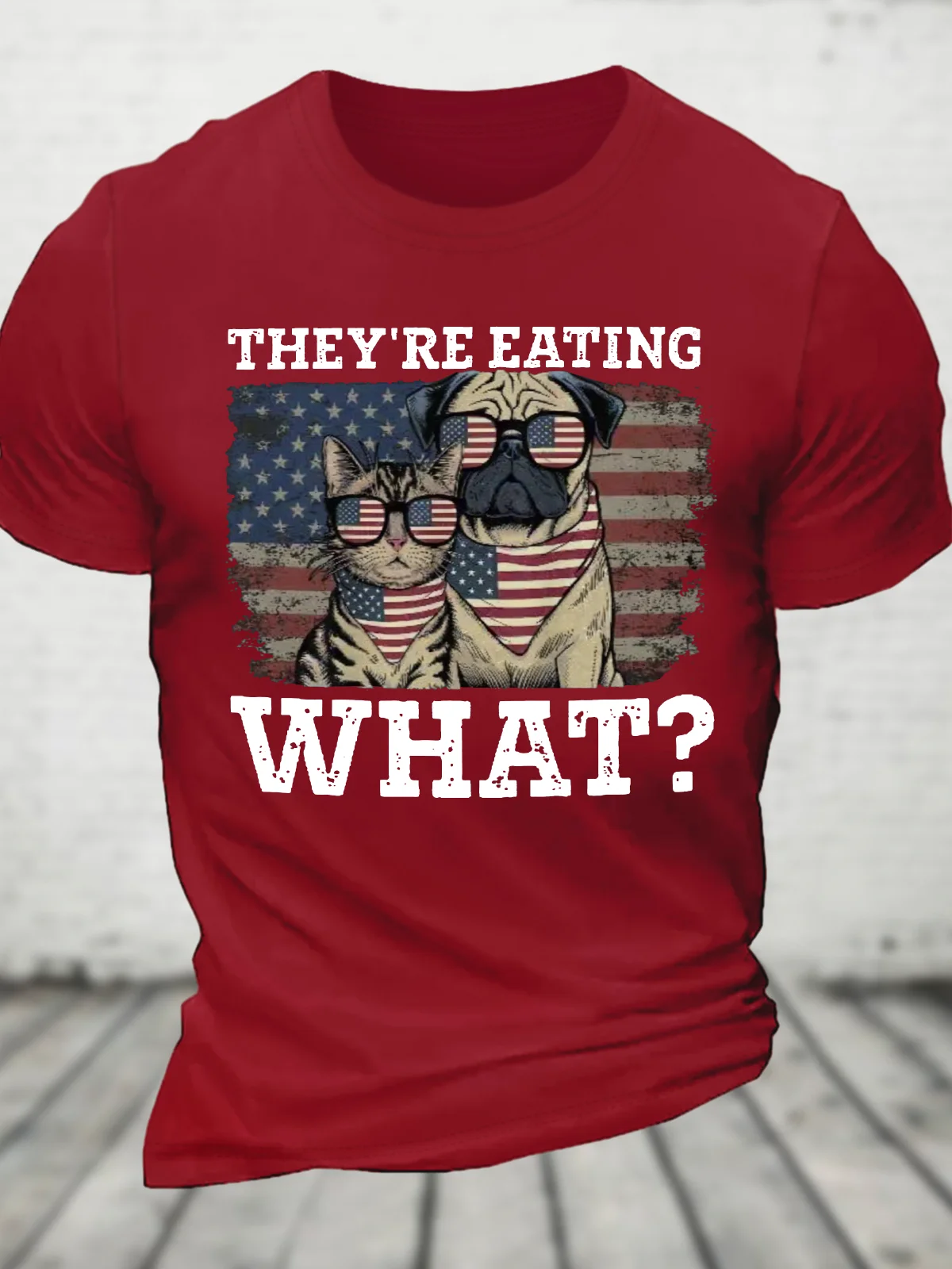 They're Eating The Dogs Cats Pets Save Our Pets Trump 2024 Cotton T-Shirt