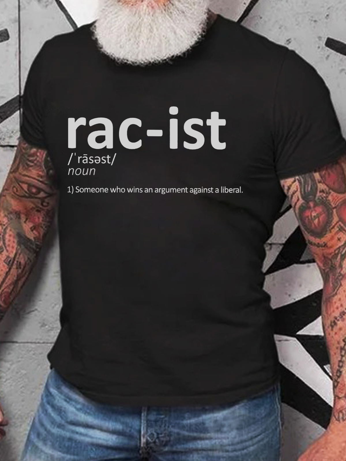 Racist, Someone That Wins An Argument Against A Liberal Funny Conservative Cotton T-Shirt