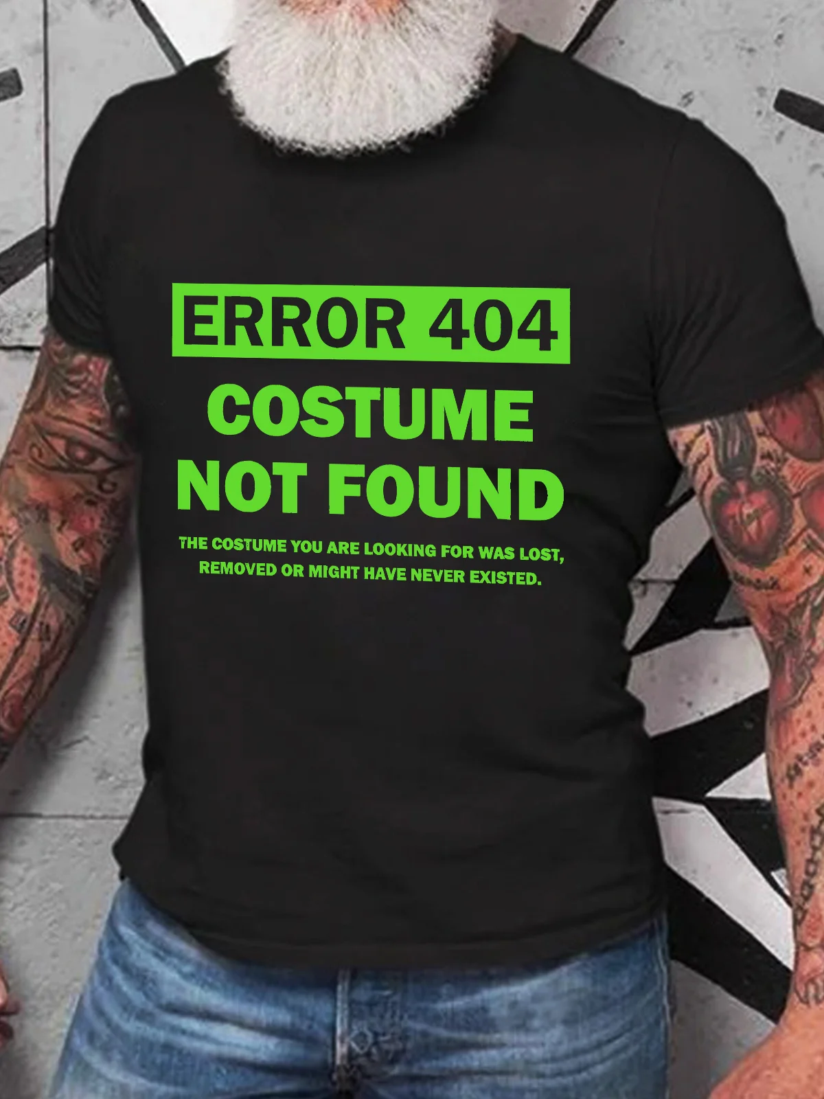 Error 404 Costume Not Found Cotton T-shirt