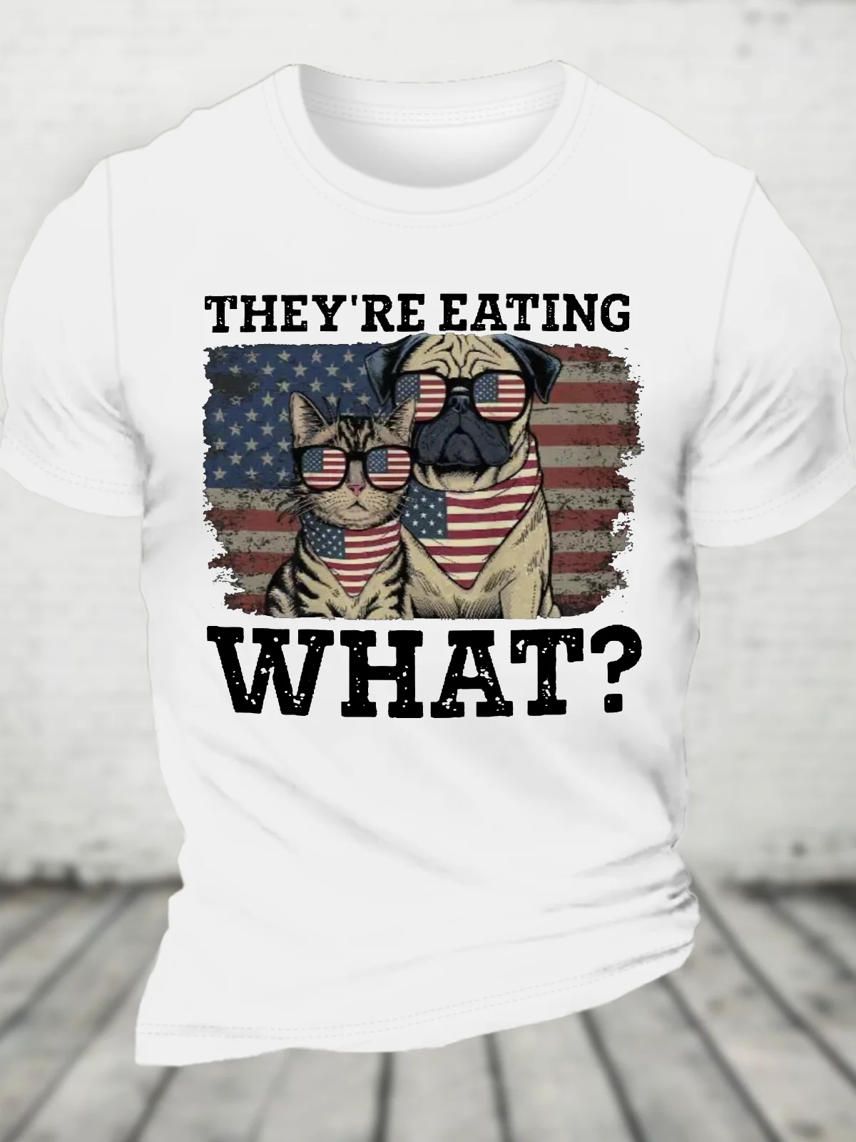 They're Eating The Dogs Cats Pets Save Our Pets Trump 2024 Cotton T-Shirt