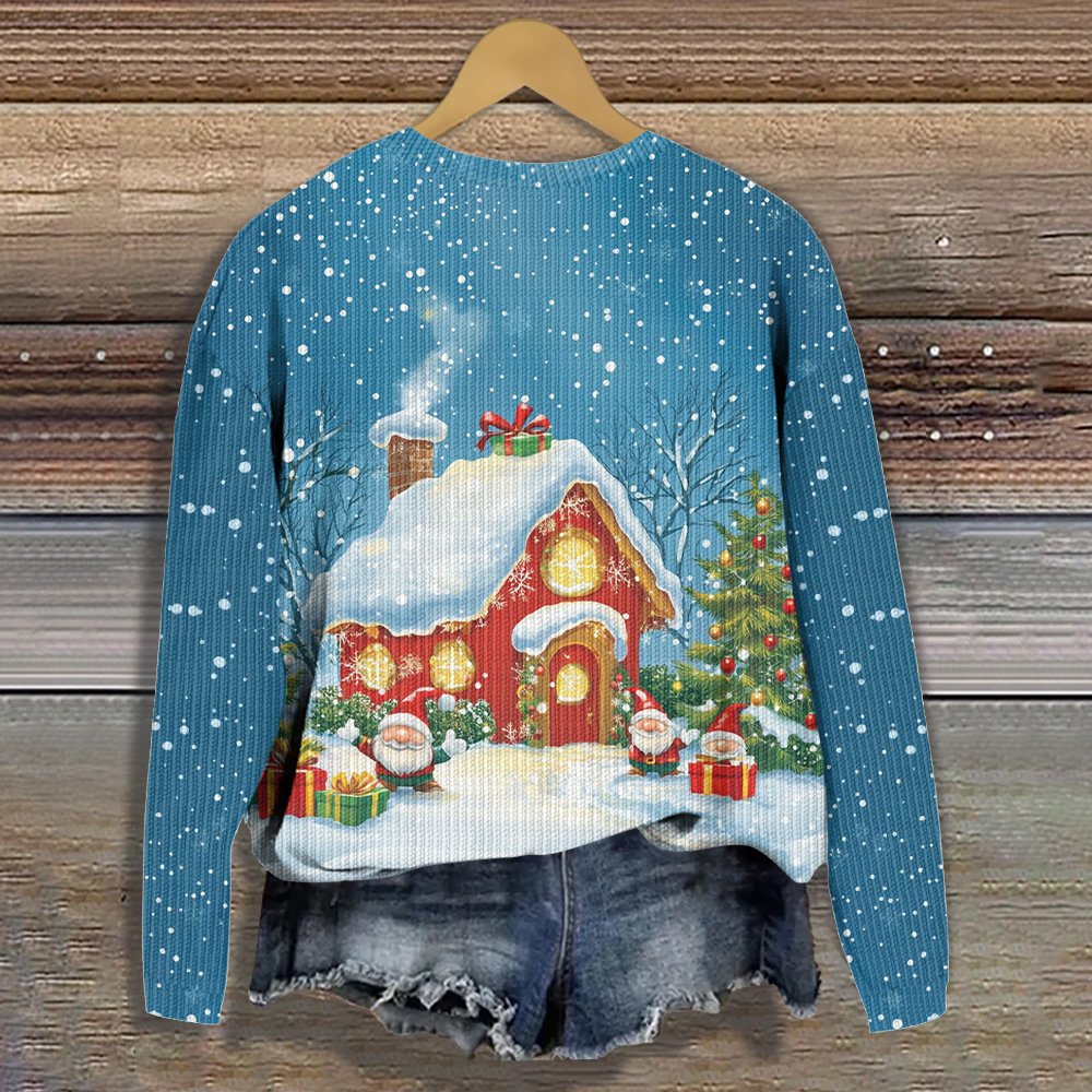 Knitted Santa Claus Casual Sweater