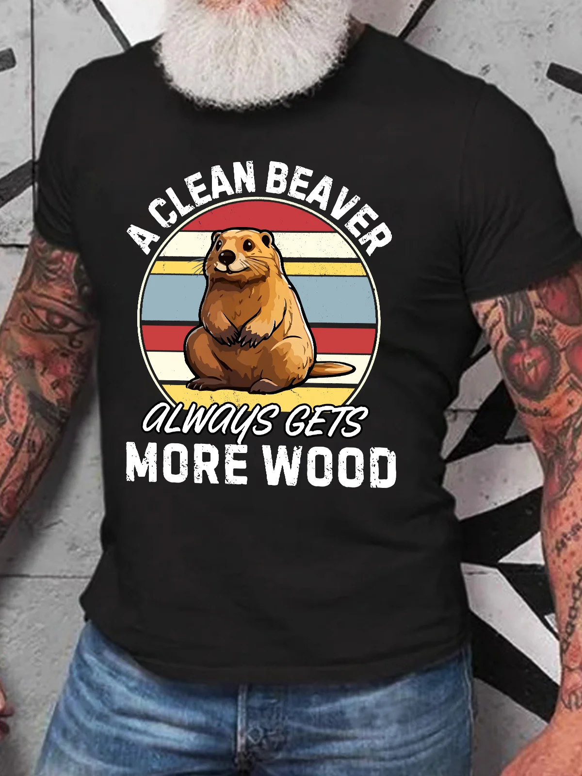 A Clean Beaver Always Gets More Wood Dirty Humor Cotton T-shirt