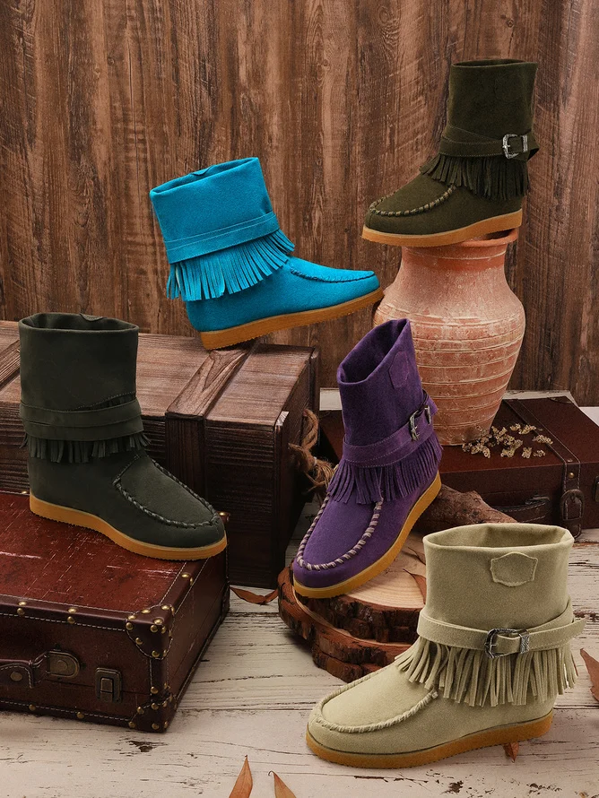 Winter Pu Cotton-Padded Boots