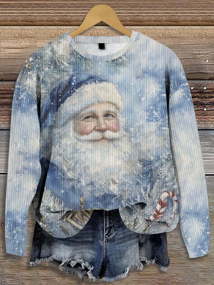 Christmas Santa Claus Knitted Christmas Casual Sweater