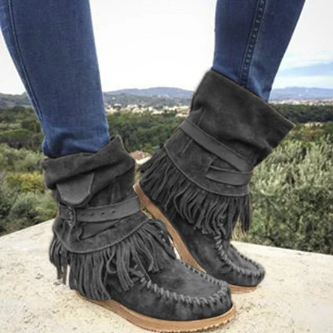 Winter Pu Cotton-Padded Boots