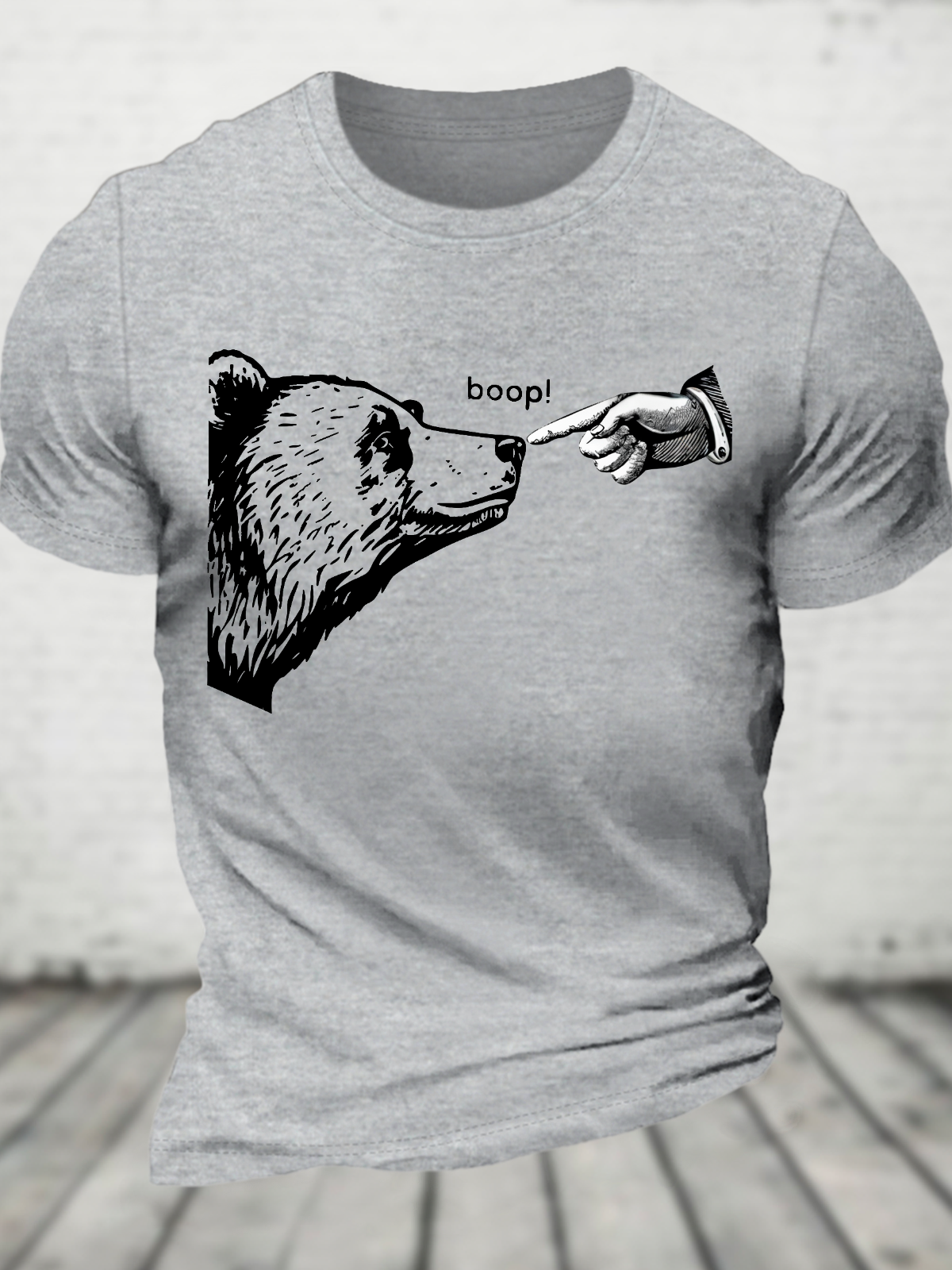 Funny Bear Cotton T-Shirt