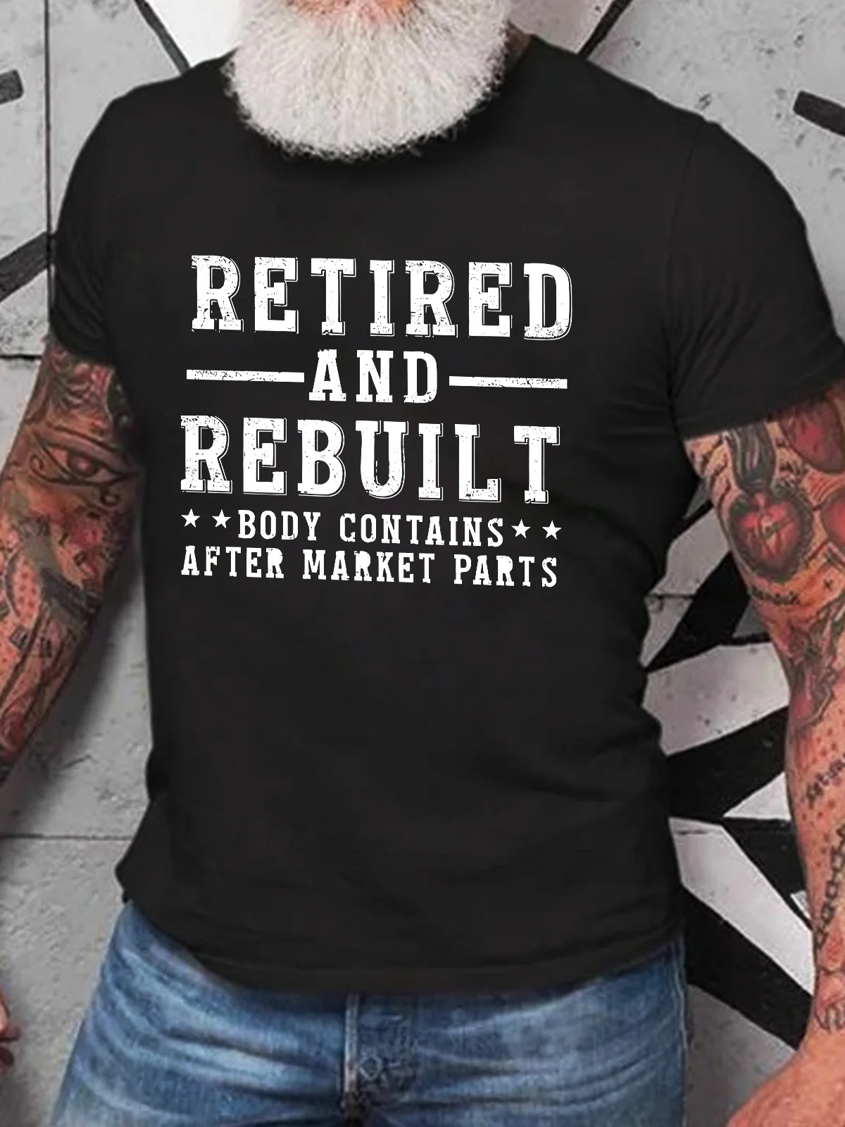 Retired And Rebuilt-Unisex T-Shirt Cotton T-shirt