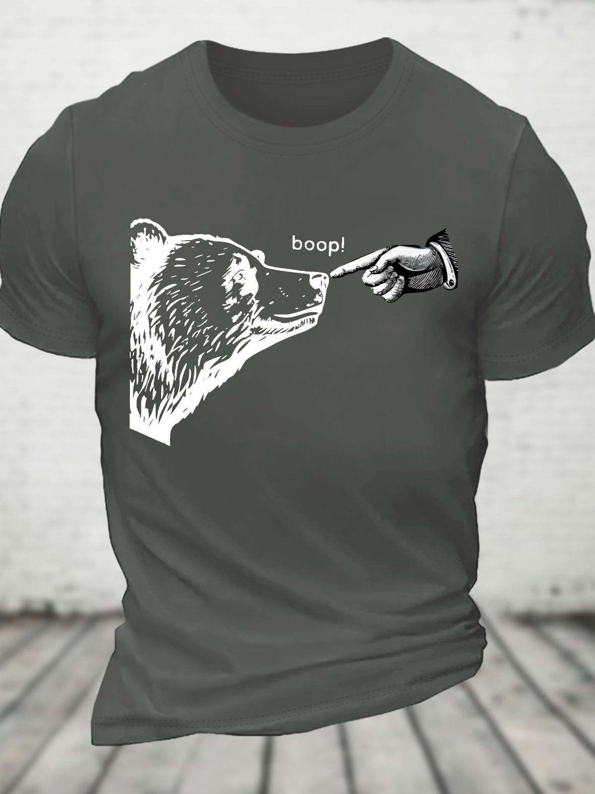 Funny Bear Cotton T-Shirt