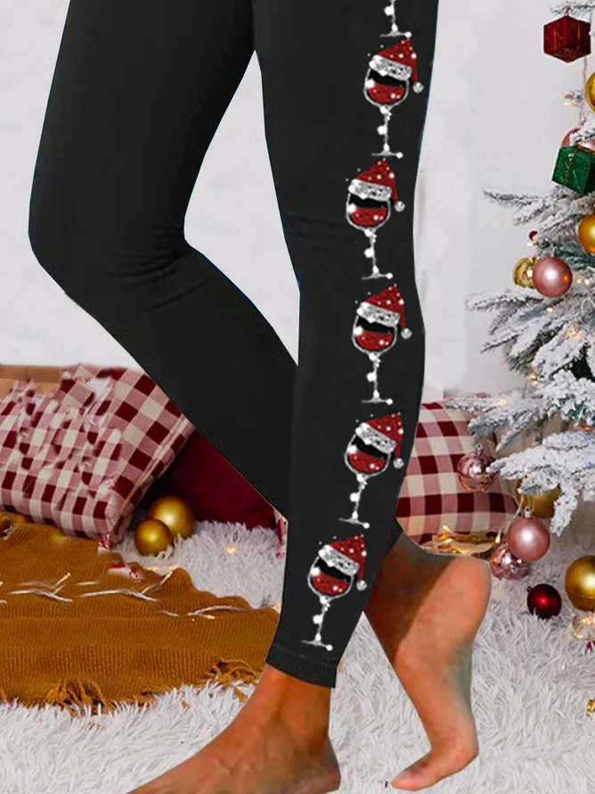 Casual Tight Christmas Leggings