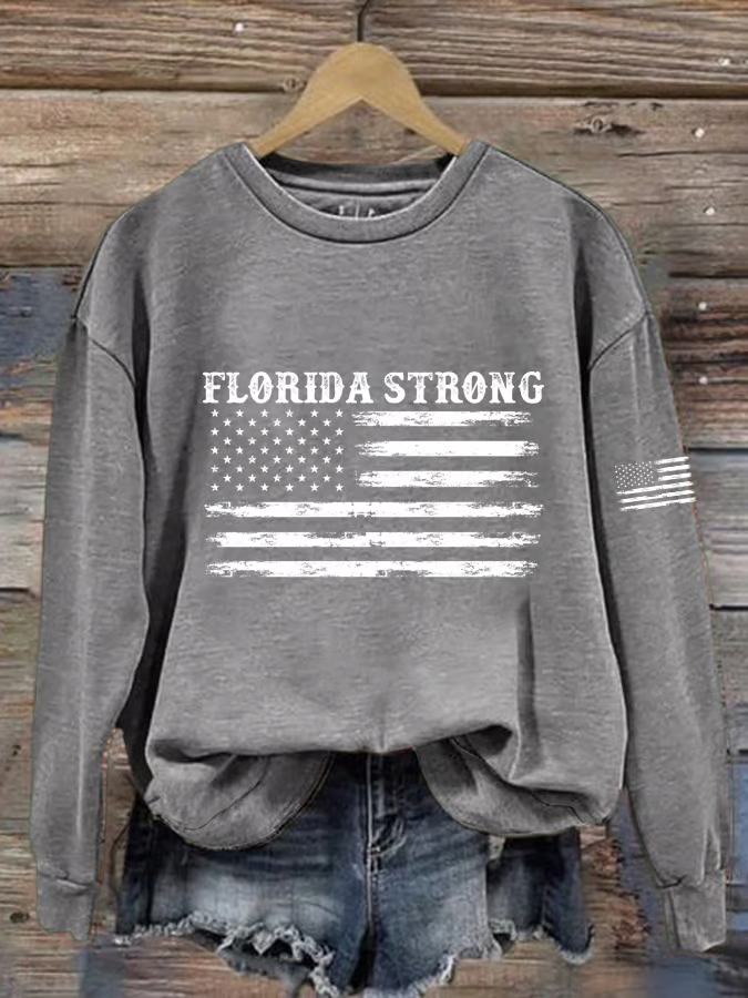 Women's Florida Strong Printed Casual Sweatshirt