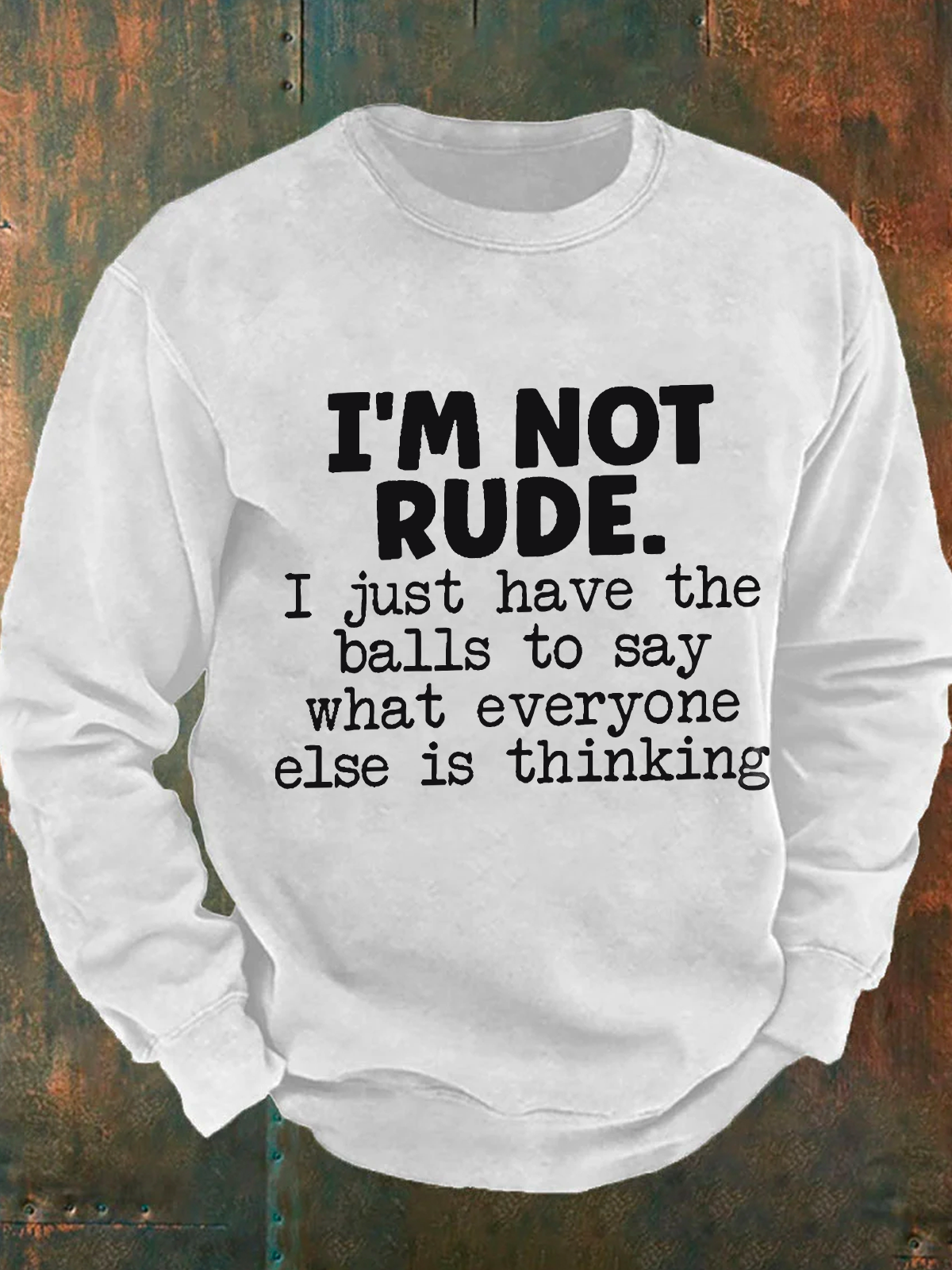 I'm Not Rude Men's Casual Sweatshirt