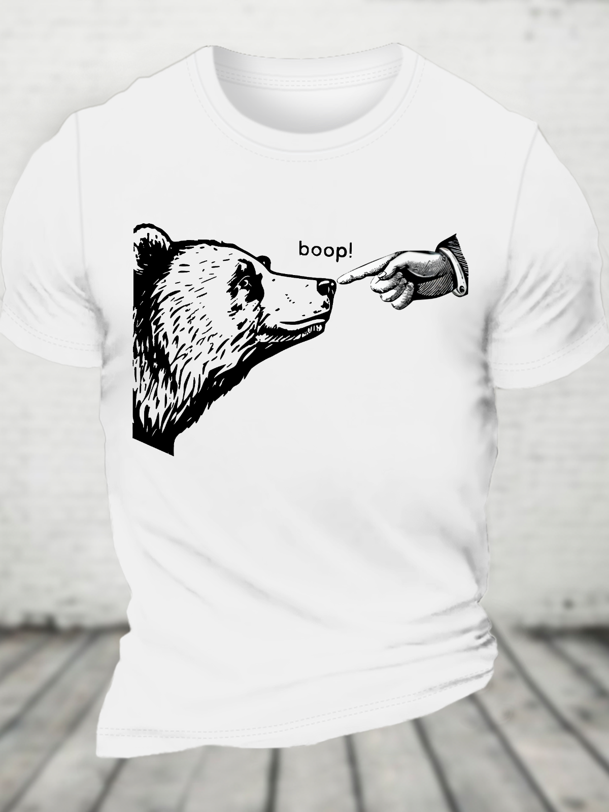 Funny Bear Cotton T-Shirt