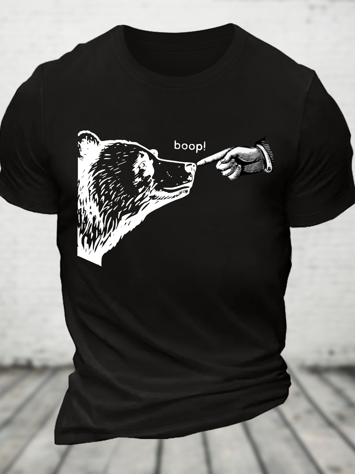 Funny Bear Cotton T-Shirt