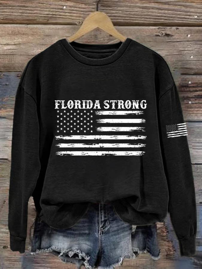 Women's Florida Strong Printed Casual Sweatshirt