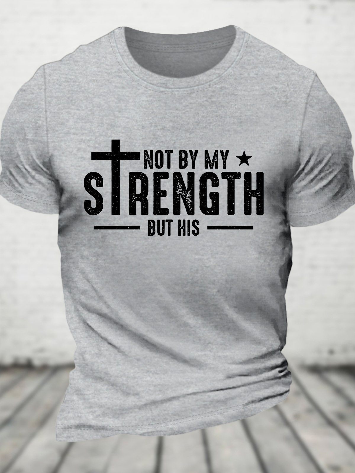 Not My Strength Bible Verse Cotton T-shirt