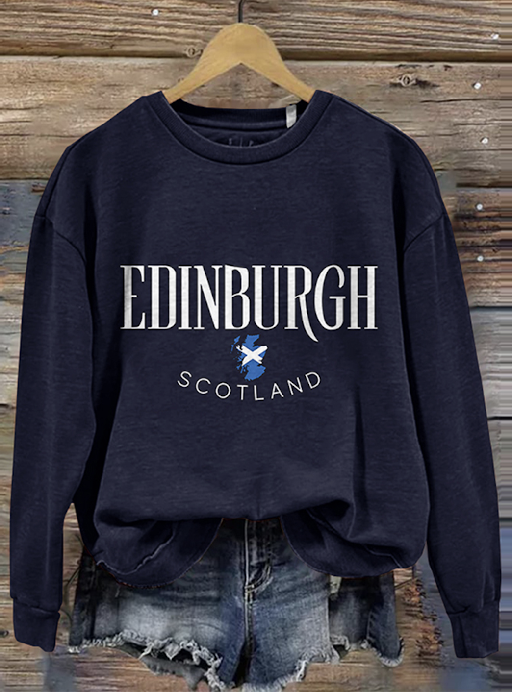 Scottish Castle Round Neck Sweatshirt