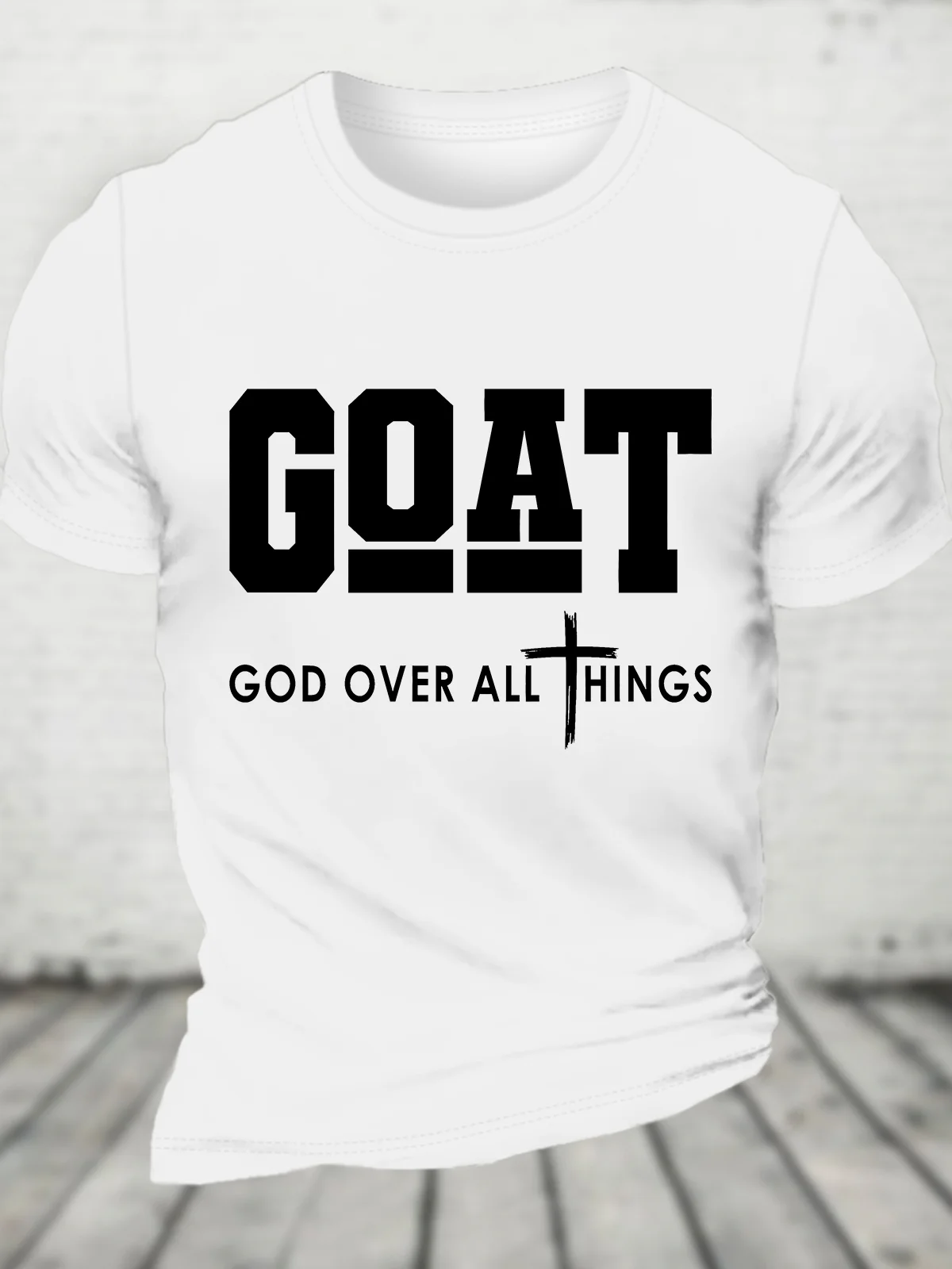 Goat God Over All Things Cotton T-shirt