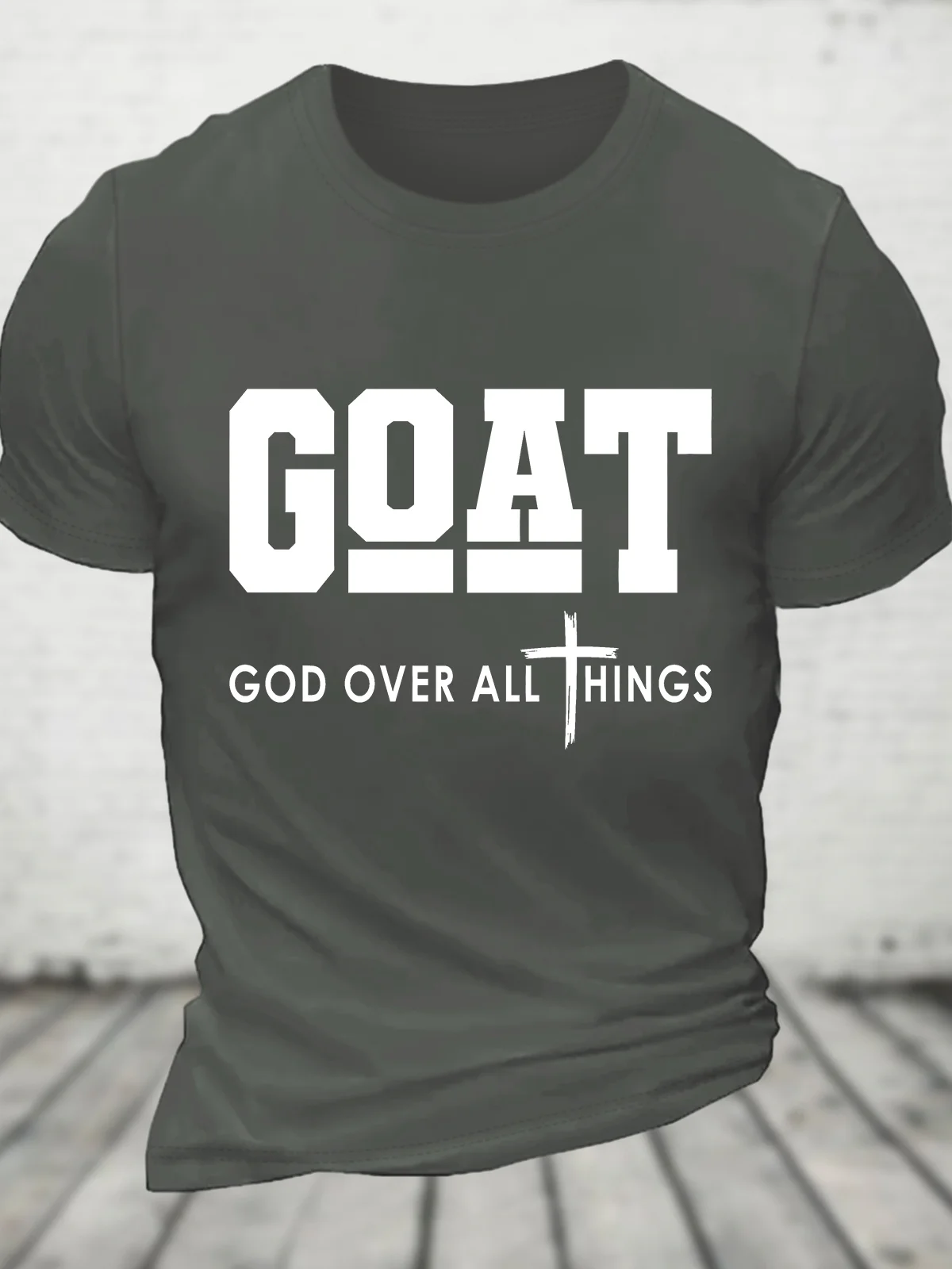 Goat God Over All Things Cotton T-shirt