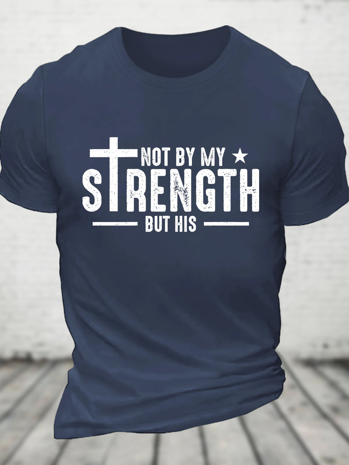 Not My Strength Bible Verse Cotton T-shirt