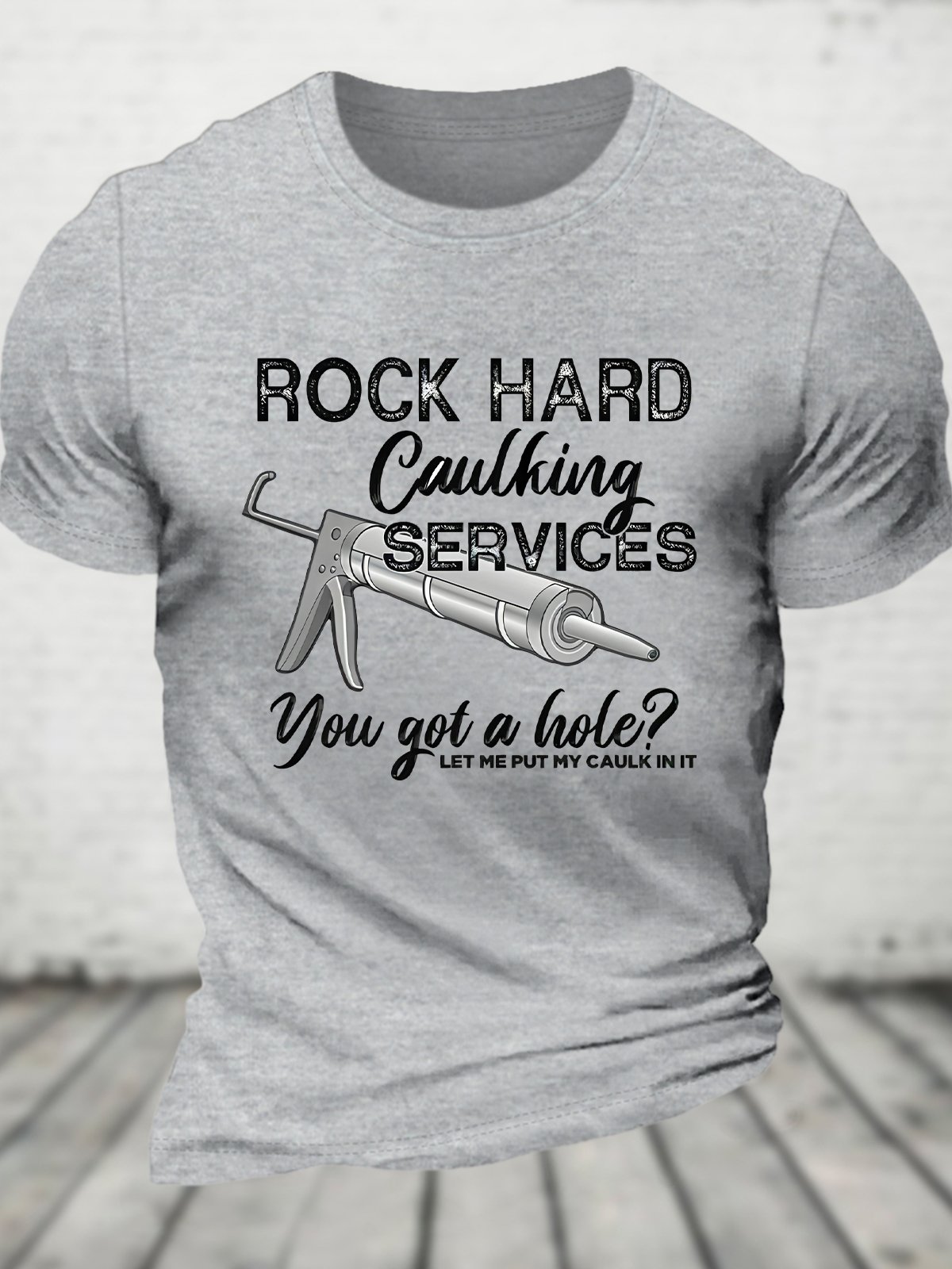 Rock Hard Caulking Services Retro Cotton T-shirt