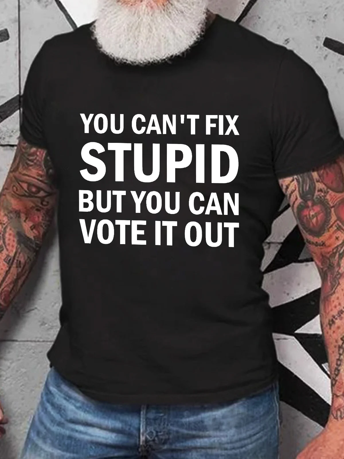 You Cant Fix Stupid But You Can Vote It Out Cotton T-shirt