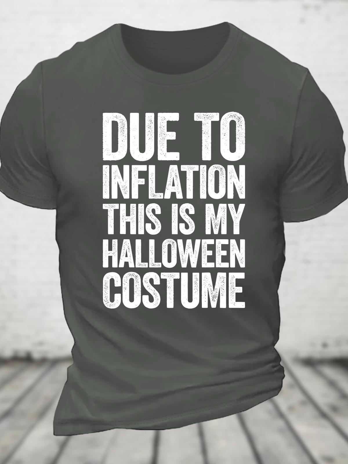 Due To Inflation This Is My Halloween Costume Cotton T-Shirt